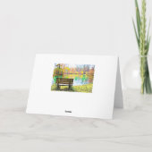 Geburtstag Herbstlaub Herbst Park Bendato Karte (Rückseite)