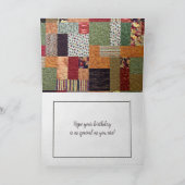 Geburtstag Herbstquilt Karte (Innenseite)