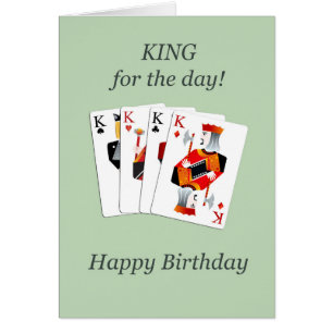 Geburtstag, Herz, Voll-Haus-Spielkarten