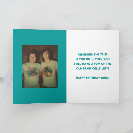 Geburtstag Hey Typ! Karte (Innenseite)