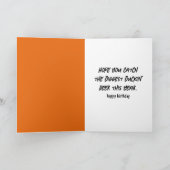 Geburtstag Hirschjäger mit Rifle Karte (Innenseite)