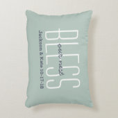 Geburtstag Hochzeitsdatum segne unseren Nest nach  Dekokissen (Vorderseite(Vertikal))