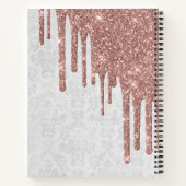 Geburtstag Hochzeitstorte Tropfen Notizblock (Rückseite)