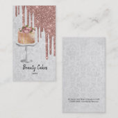 Geburtstag Hochzeitstorte Tropfen Visitenkarte (Vorne/Hinten)