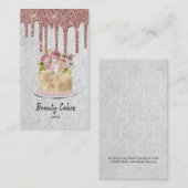 Geburtstag Hochzeitstorte Tropfen Visitenkarte (Vorne/Hinten)