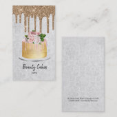 Geburtstag Hochzeitstorte Tropfen Visitenkarte (Vorne/Hinten)
