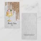 Geburtstag Hochzeitstorte Tropfen Visitenkarte (Vorne/Hinten)