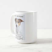 Geburtstag Hund Vater Bestes Pet-Foto Kaffeetasse (Vorderseite Links)