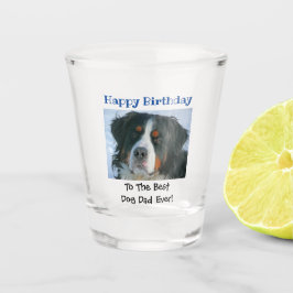 Geburtstag Hund Vater Bestes Pet-Foto Schnapsglas