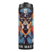 Geburtstag Hundeschenke Geschenke für Polizeibeamt Thermosbecher (Vorderseite)