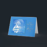 GEBURTSTAG - HUSBAND - SAILBOAT - BLAUES MEER KARTE<br><div class="desc">SIEHE GLEICHE KARTE SOWOHL FÜR DIE GEBURTSTAGE ALS AUCH FÜR DIE TAGESKARTEN DER VATER IN DEN VERSCHIEDENEN KATEGORIEN (Vater,  Sohn,  Bruder usw.).</div>