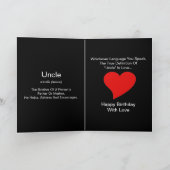 "Geburtstag I"-Karte eines Onkels - individuell an Karte (Innenseite)