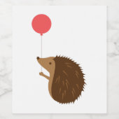 Geburtstag Igel Weinetikett (Einzelnes Label)