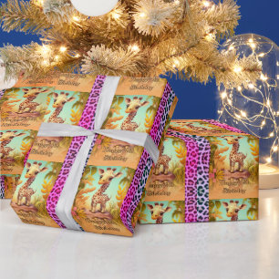 Geburtstag im Alter 4 Geschenkpapier