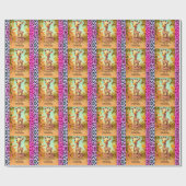 Geburtstag im Alter 4 Geschenkpapier (Flach)