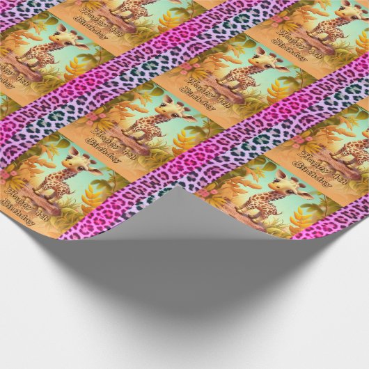 Geburtstag im Alter 4 Geschenkpapier (Ecke)