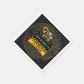 Geburtstag im Bau Personalisiert Serviette (Ecke)