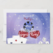 Geburtstag im Casino-Vegas-Stil einladen Einladung (Vorderseite)