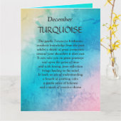 Geburtstag im Dezember Türkis Gruß Karte (Gelbe Blume)