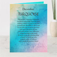 Geburtstag im Dezember Türkis Gruß