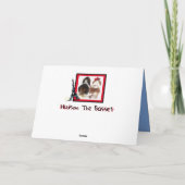 Geburtstag im Französischen W/Basset, Beret, Eiffe Karte (Rückseite)