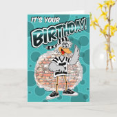 Geburtstag im Gefängnis Karte (Gelbe Blume)