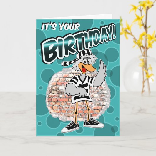 Geburtstag im Gefängnis Karte (Gelbe Blume)