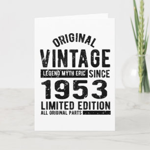 Geburtstag im Jahr 1953 Vintage Karte
