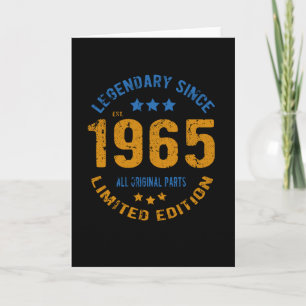 Geburtstag im Jahr 1965 Vintage Karte
