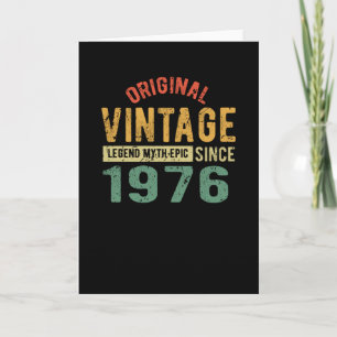 Geburtstag im Jahr 1976 Vintage Karte