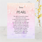 Geburtstag im Juni Pearl Gruß Karte (Gelbe Blume)