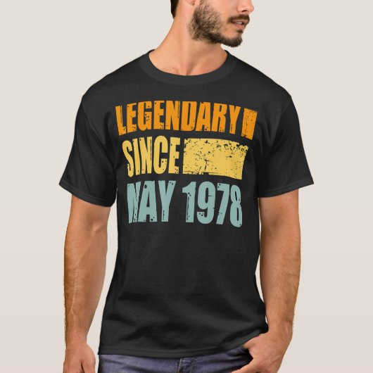 Geburtstag im Mai 1978 T-Shirt (Vorderseite)