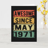 Geburtstag im Mai Geboren 1971 Karte (Gelbe Blume)