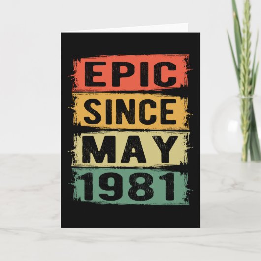 Geburtstag im Mai Geboren 1981 Karte (Vorderseite)