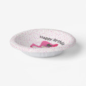 Geburtstag im Mittelalter Stilkatzen Rosa Stuhlpun Pappteller (Gewinkelt)