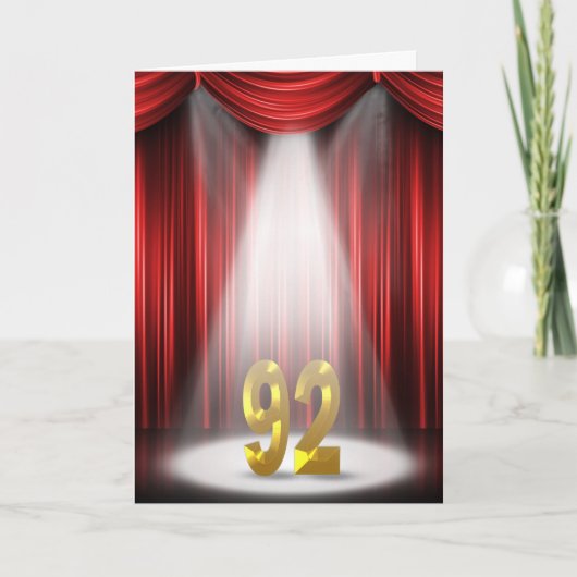 Geburtstag im Rampenlicht Karte (Vorderseite)