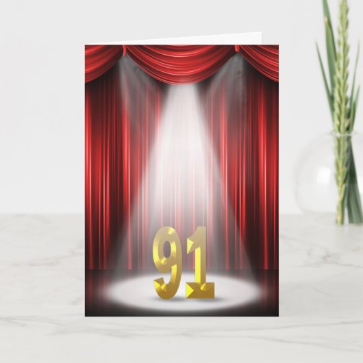 Geburtstag im Rampenlicht Karte (Vorderseite)