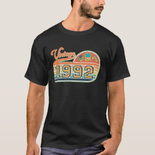 Geburtstag im Retro-Stil 1992 für Männer Frauen 90 T-Shirt