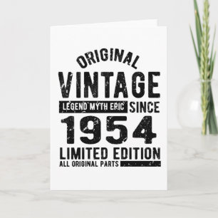 Geburtstag im Vintage-Stil 1954 Karte