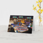 GEBURTSTAG IN DER FABULOUS LAS VEGAS Card Karte (Gelbe Blume)