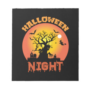 Geburtstag in der Halloween-Nacht Notizblock