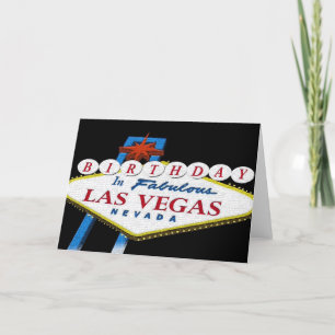 GEBURTSTAG in Fabulous Las Vegas Card Karte