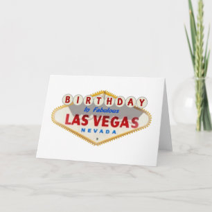 GEBURTSTAG in Fabulous Las Vegas Card Karte
