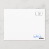 GEBURTSTAG IN Fabulous Las Vegas Postkarte BLUE (Rückseite)