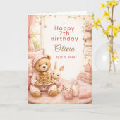 Geburtstag in gemütlichen Pyjamas Karte (Gelbe Blume)