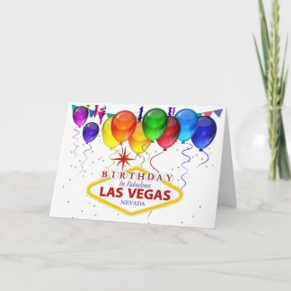 Geburtstag in Las Vegas Card Einladung