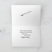 Geburtstag in Worten fischen Karte (Innenseite)