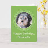 Geburtstag individualisierbares Foto Karte (Gelbe Blume)