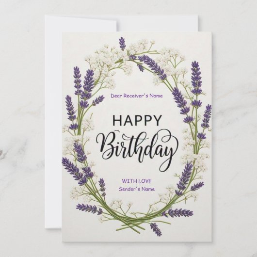 Geburtstag individuell anpassbare digitale Dschung Feiertagskarte (Vorderseite)