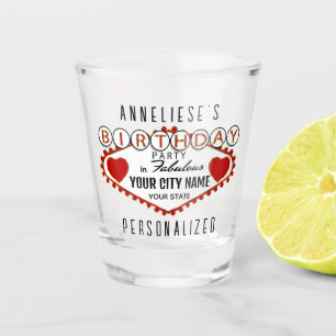 Geburtstag individuell gestalten - Vegas Style - R Schnapsglas